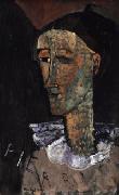 Amedeo Modigliani Pierrot oil on canvas